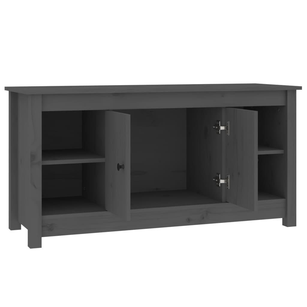 TV-taso harmaa 103x36,5x52 cm täysi mänty - Sisustajankoti.fi
