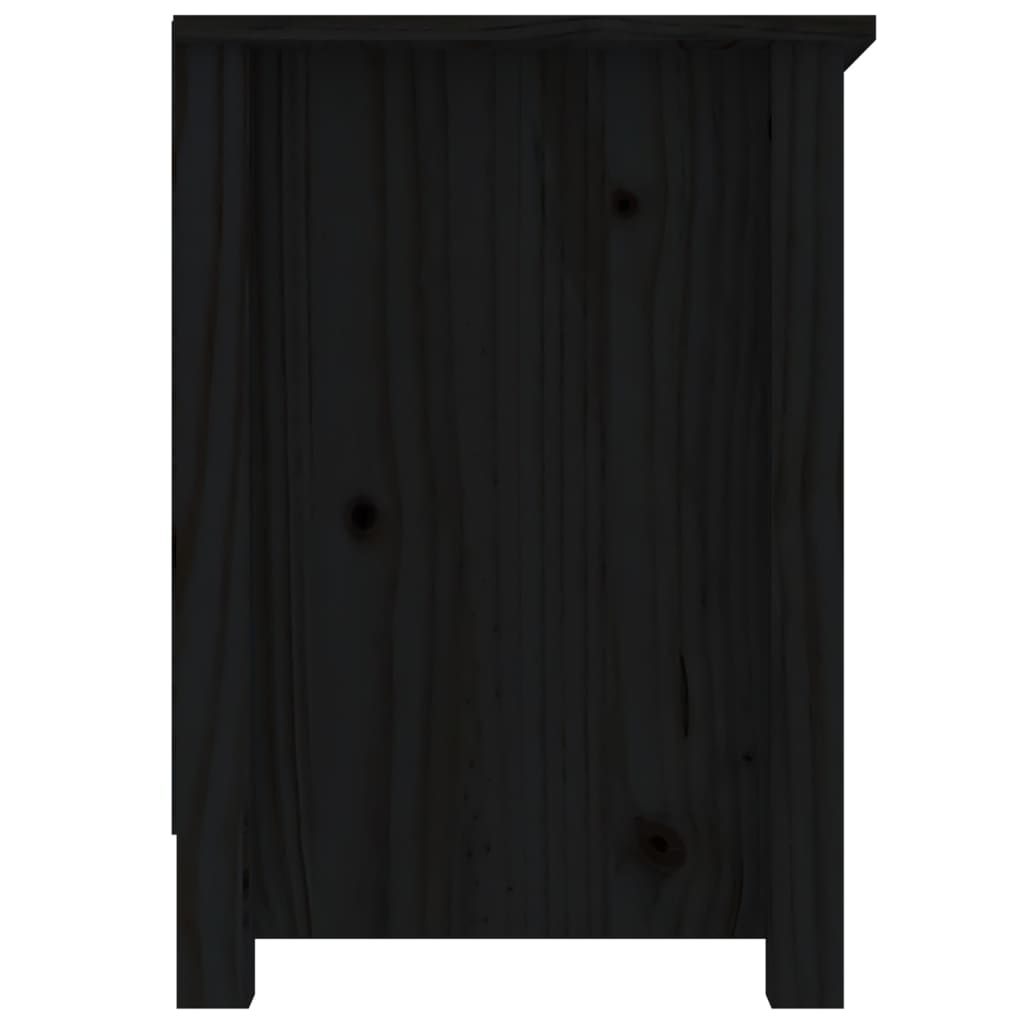 TV-taso musta 103x36,5x52 cm täysi mänty - Sisustajankoti.fi