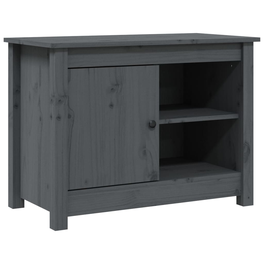 TV-kaappi harmaa 70x36,5x52 cm täysi mänty - Sisustajankoti.fi