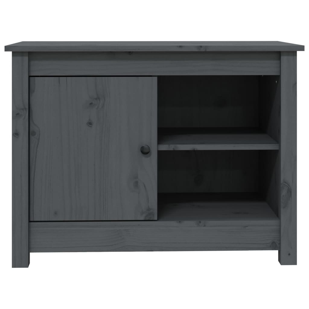 TV-kaappi harmaa 70x36,5x52 cm täysi mänty - Sisustajankoti.fi