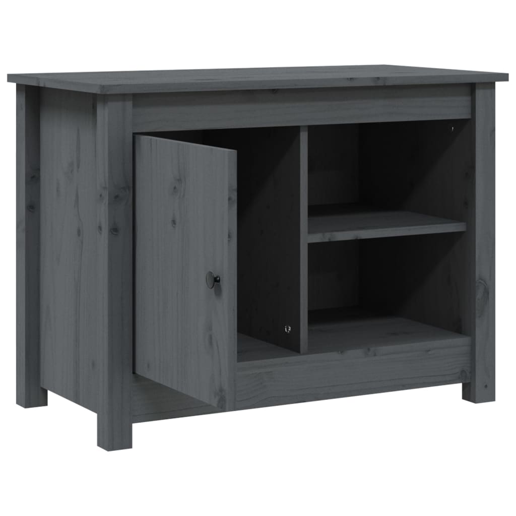 TV-kaappi harmaa 70x36,5x52 cm täysi mänty - Sisustajankoti.fi