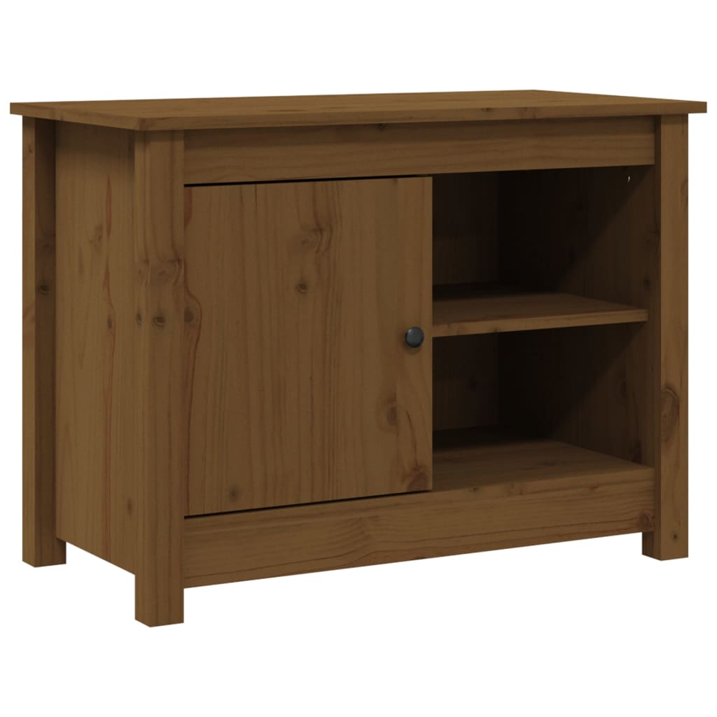 TV-kaappi hunajanruskea 70x36,5x52 cm täysi mänty - Sisustajankoti.fi