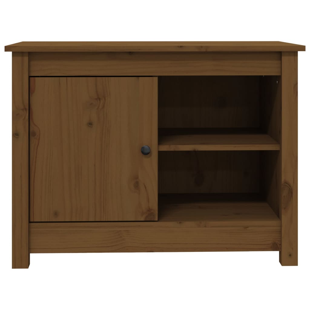 TV-kaappi hunajanruskea 70x36,5x52 cm täysi mänty - Sisustajankoti.fi