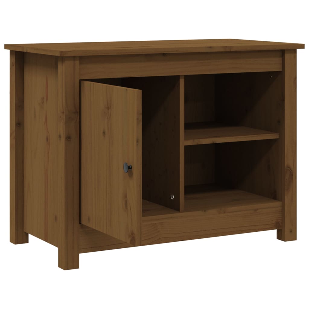 TV-kaappi hunajanruskea 70x36,5x52 cm täysi mänty - Sisustajankoti.fi