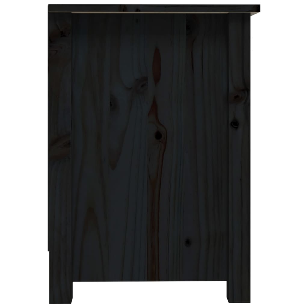 TV-kaappi musta 70x36,5x52 cm täysi mänty - Sisustajankoti.fi