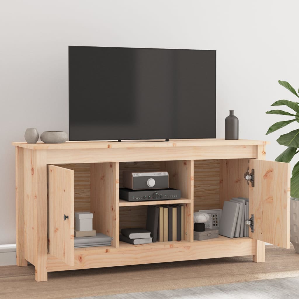 TV-taso 103x36,5x52 cm täysi mänty - Sisustajankoti.fi