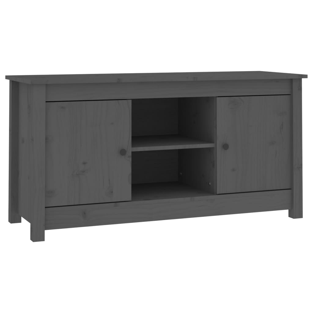 TV-taso harmaa 103x36,5x52 cm täysi mänty - Sisustajankoti.fi