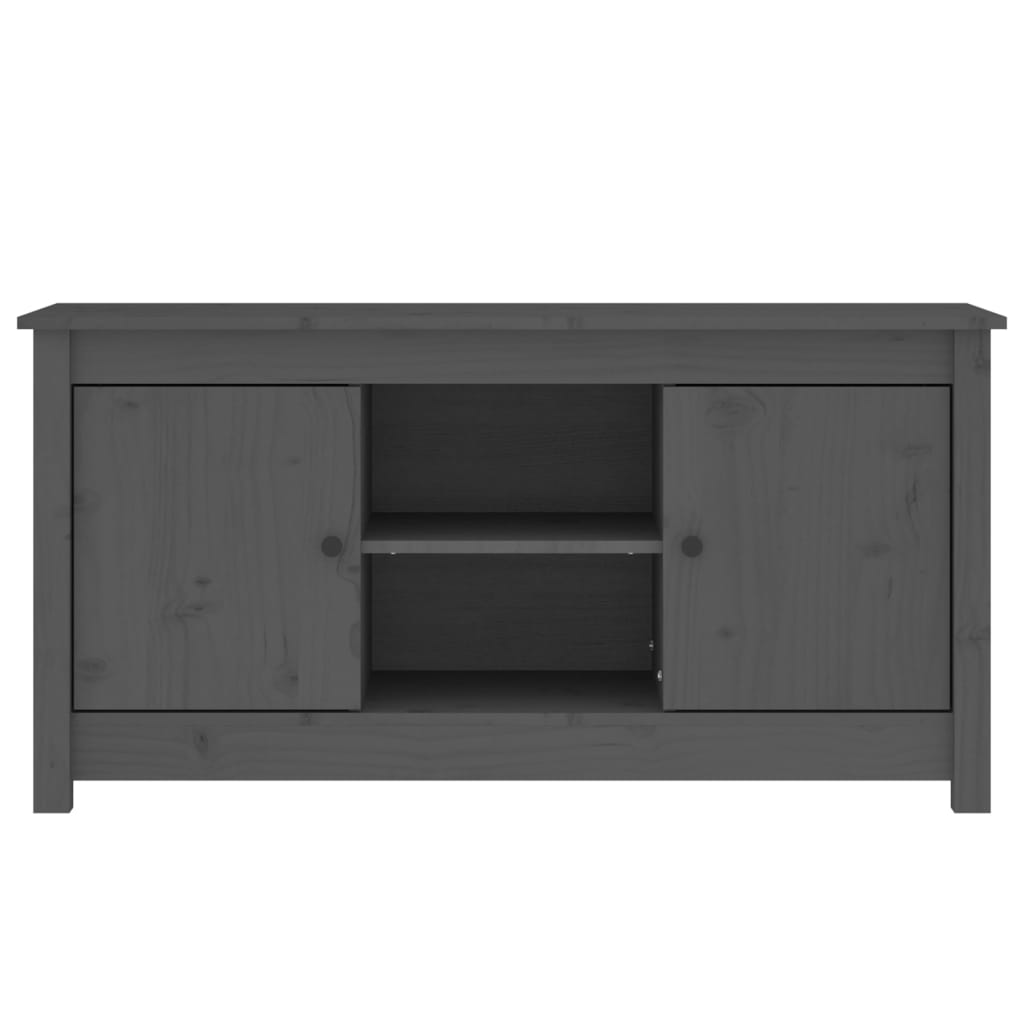 TV-taso harmaa 103x36,5x52 cm täysi mänty - Sisustajankoti.fi