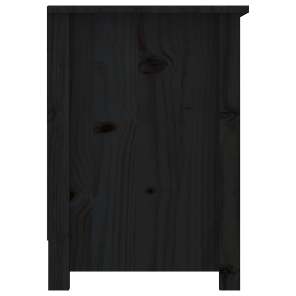TV-taso musta 103x36,5x52 cm täysi mänty - Sisustajankoti.fi