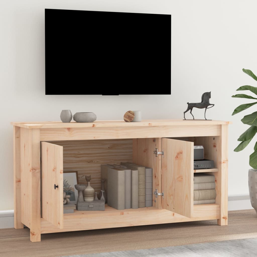 TV-taso 103x36,5x52 cm täysi mänty - Sisustajankoti.fi