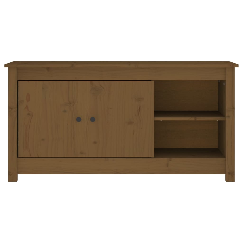 TV-taso hunajanruskea 103x36,5x52 cm täysi mänty - Sisustajankoti.fi