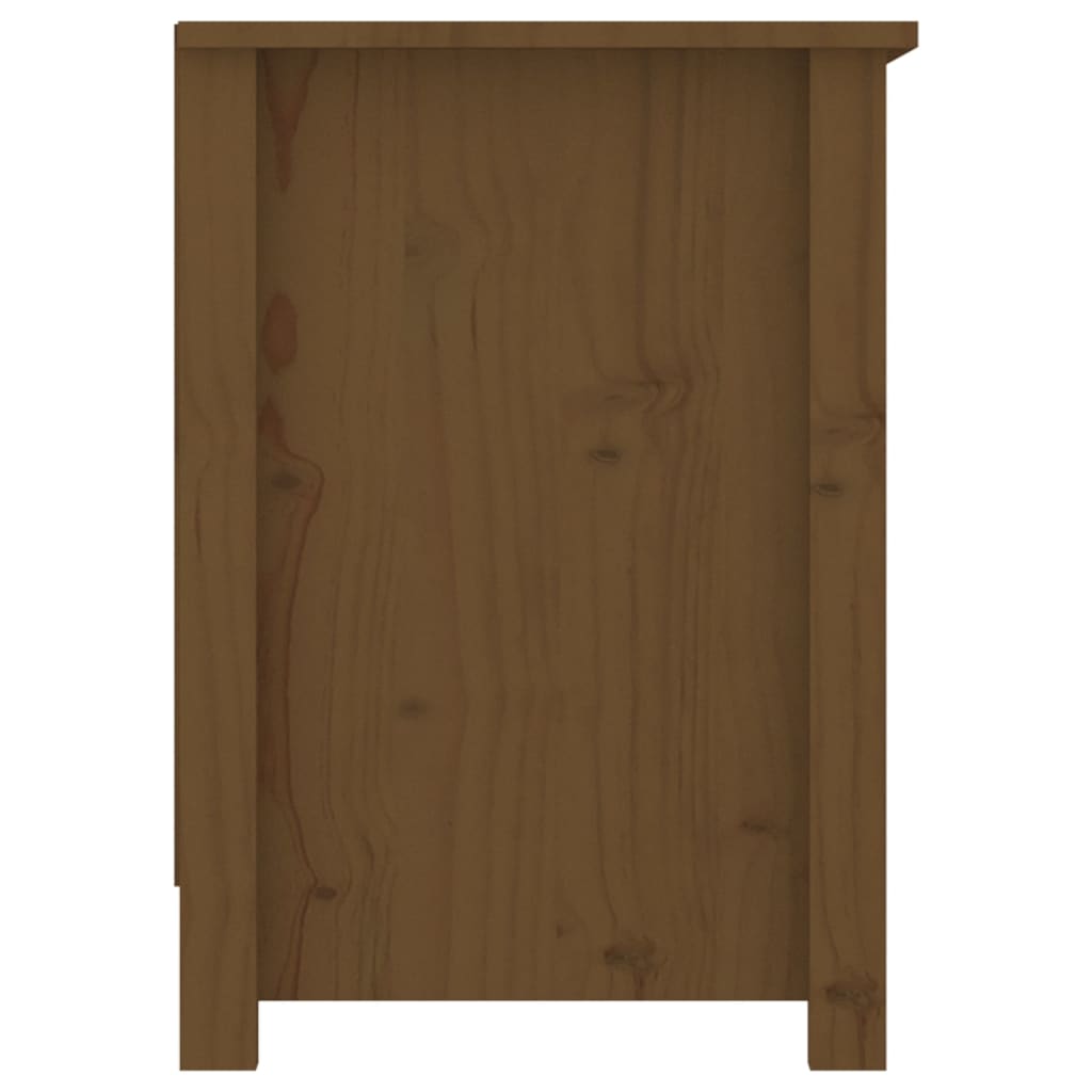 TV-taso hunajanruskea 103x36,5x52 cm täysi mänty - Sisustajankoti.fi