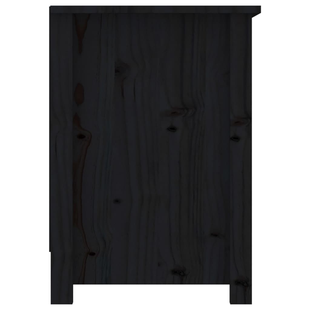 TV-taso musta 103x36,5x52 cm täysi mänty - Sisustajankoti.fi