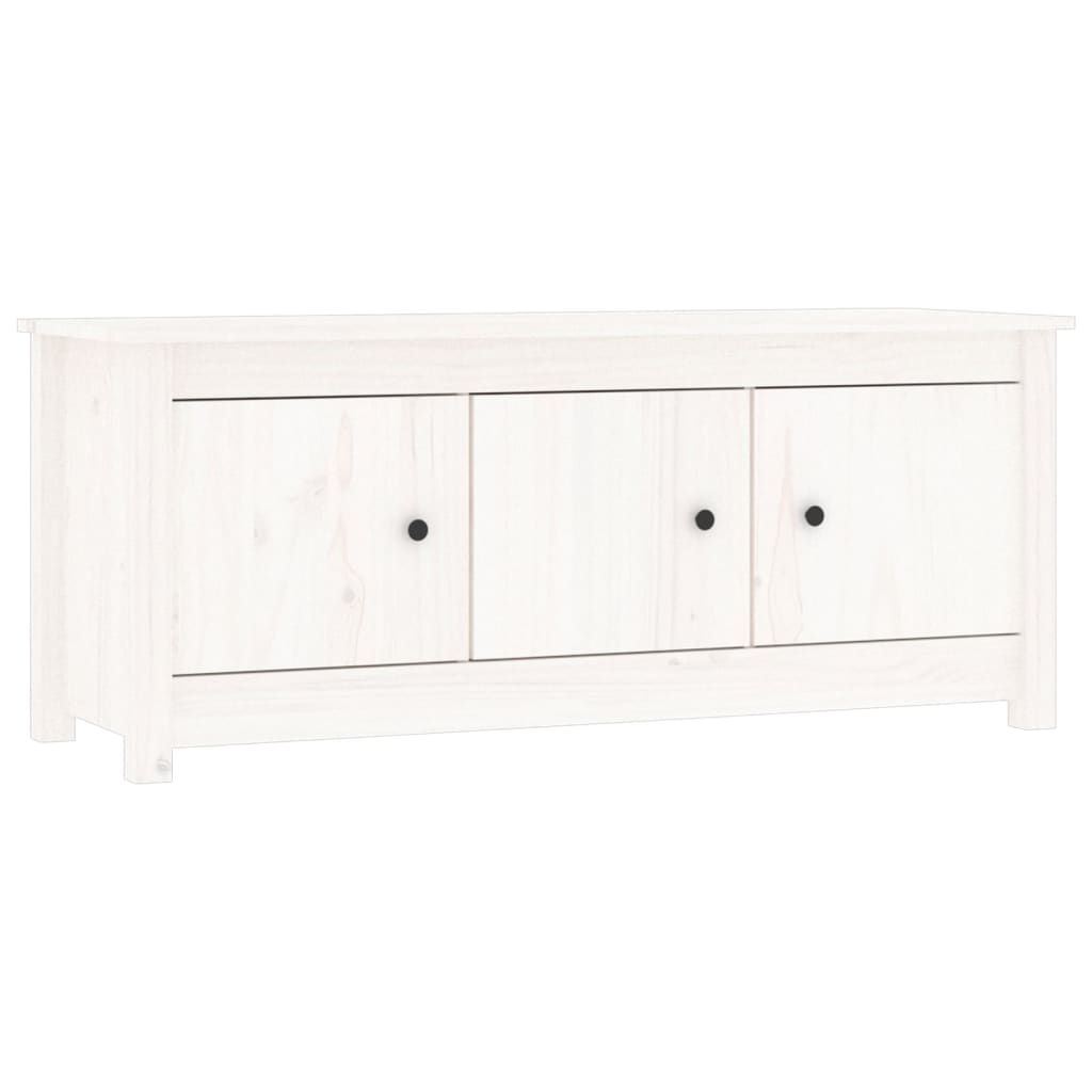 Kenkäkaappi valkoinen 110x38x45,5 cm täysi mänty - Sisustajankoti.fi