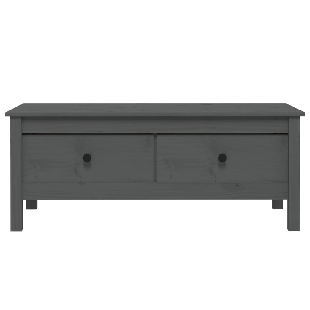 Sohvapöytä harmaa 100x50x40 cm täysi mänty - Sisustajankoti.fi