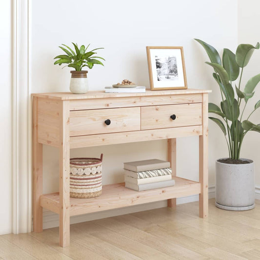 Konsolipöytä 100x35x75 cm täysi mänty - Sisustajankoti.fi