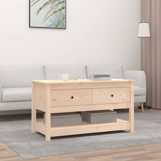 Sohvapöytä 102x49x55 cm täysi mänty - Sisustajankoti.fi