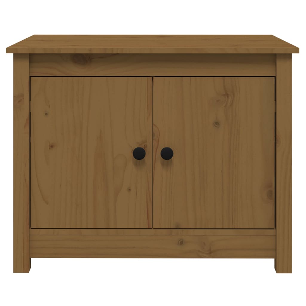 Sohvapöytä hunajanruskea 71x49x55 cm täysi mänty - Sisustajankoti.fi