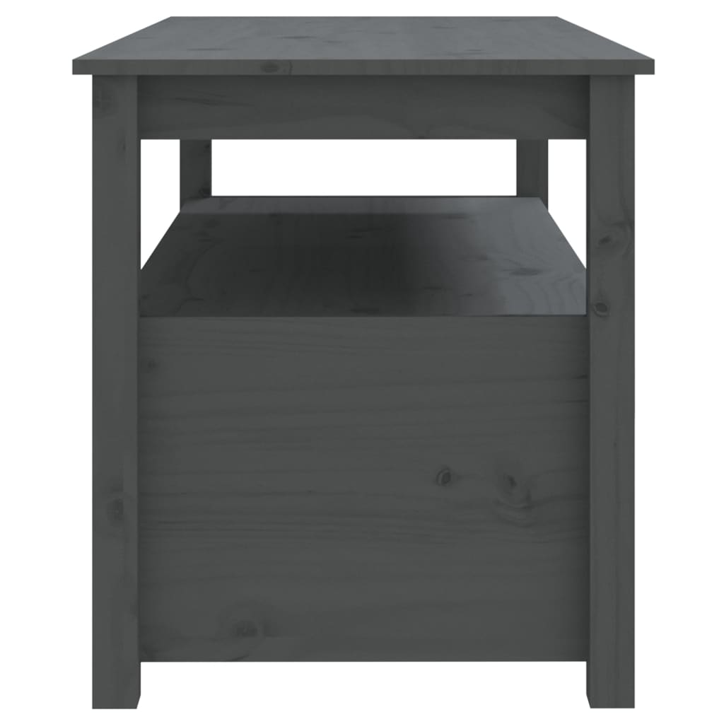 Sohvapöytä harmaa 102x49x55 cm täysi mänty - Sisustajankoti.fi