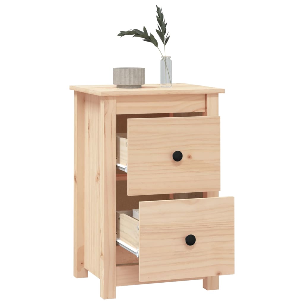 Yöpöydät 2 kpl 40x35x61,5 cm täysi mänty - Sisustajankoti.fi