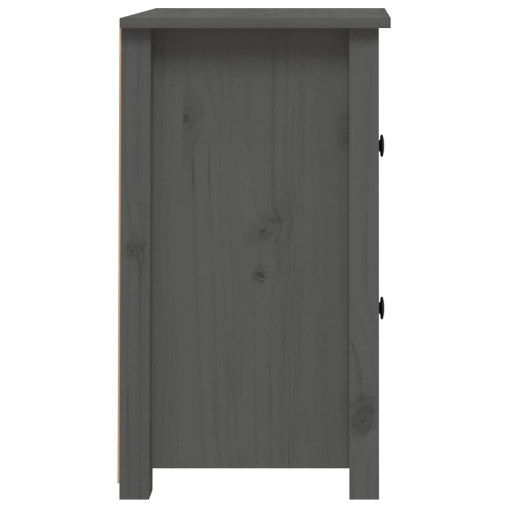 Yöpöytä harmaa 40x35x61,5 cm täysi mänty - Sisustajankoti.fi