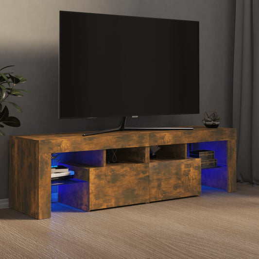 TV-taso LED-valoilla savutammi 140x36,5x40 cm - Sisustajankoti.fi