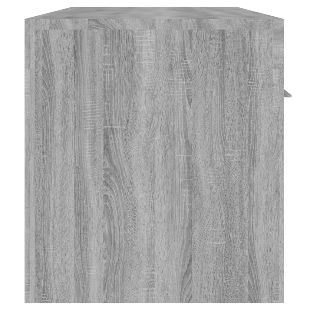 TV-taso LED-valoilla harmaa Sonoma 140x36,5x40 cm - Sisustajankoti.fi