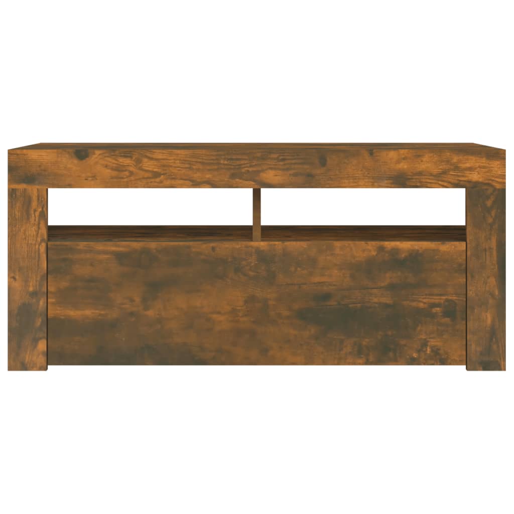 TV-taso LED-valoilla savutammi 90x35x40 cm - Sisustajankoti.fi