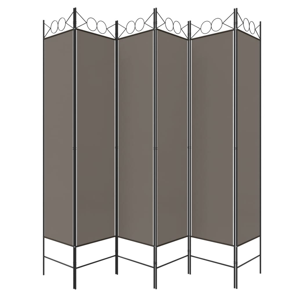 6-paneelinen Tilanjakaja antrasiitti 240x200 cm kangas - Sisustajankoti.fi
