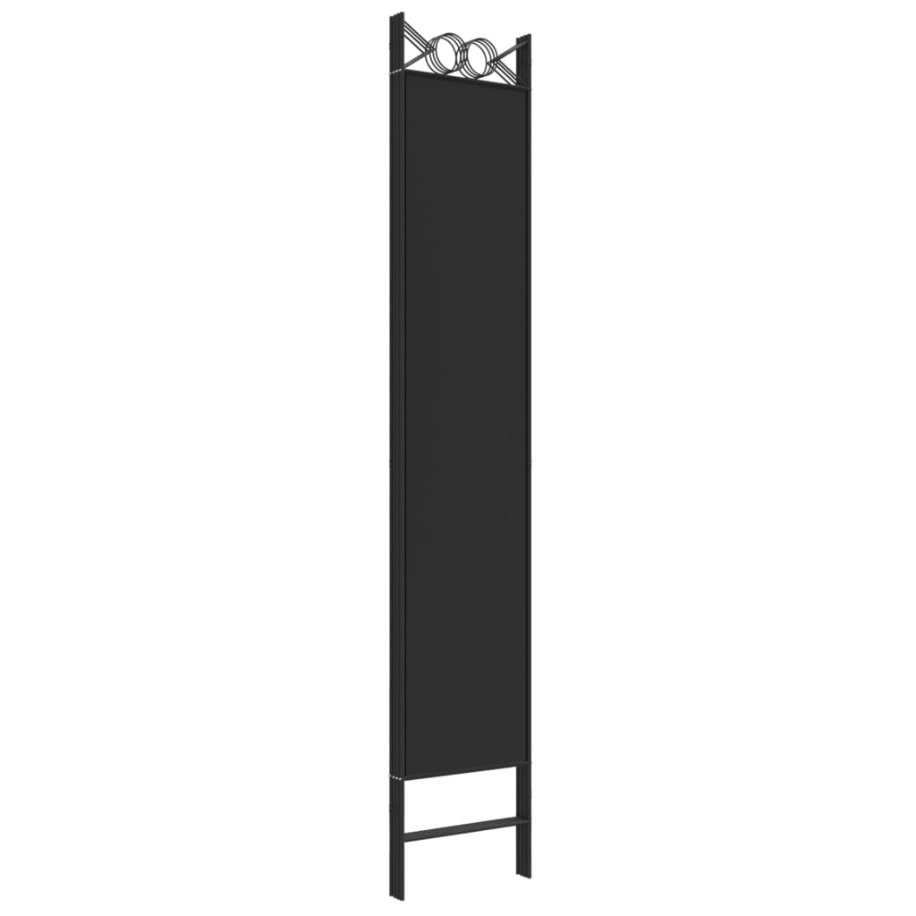 4-paneelinen Tilanjakaja musta 160x220 cm kangas - Sisustajankoti.fi