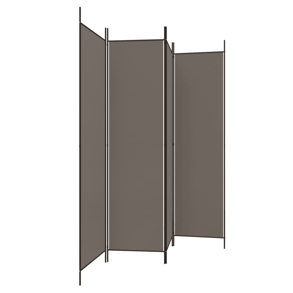 4-paneelinen Tilanjakaja antrasiitti 200x200 cm kangas - Sisustajankoti.fi