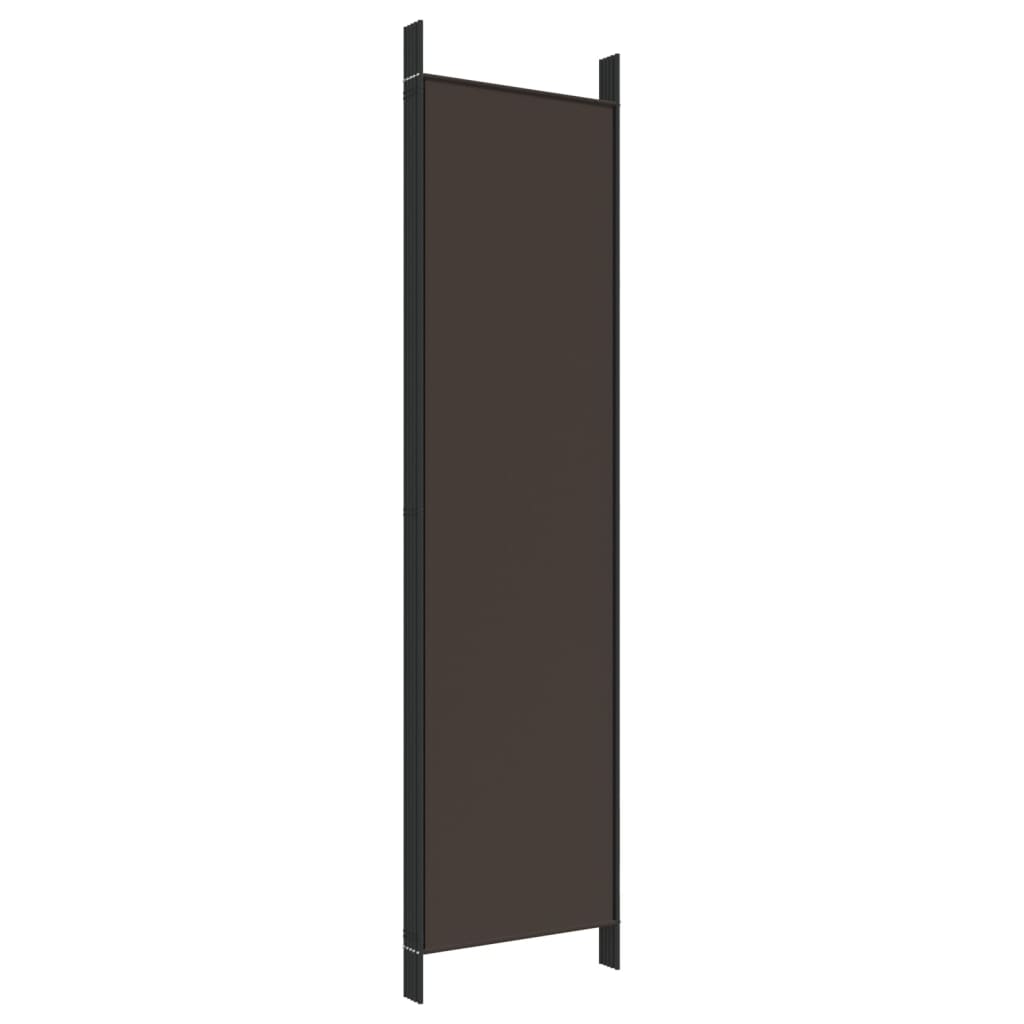 5-paneelinen Tilanjakaja ruskea 250x200 cm kangas - Sisustajankoti.fi
