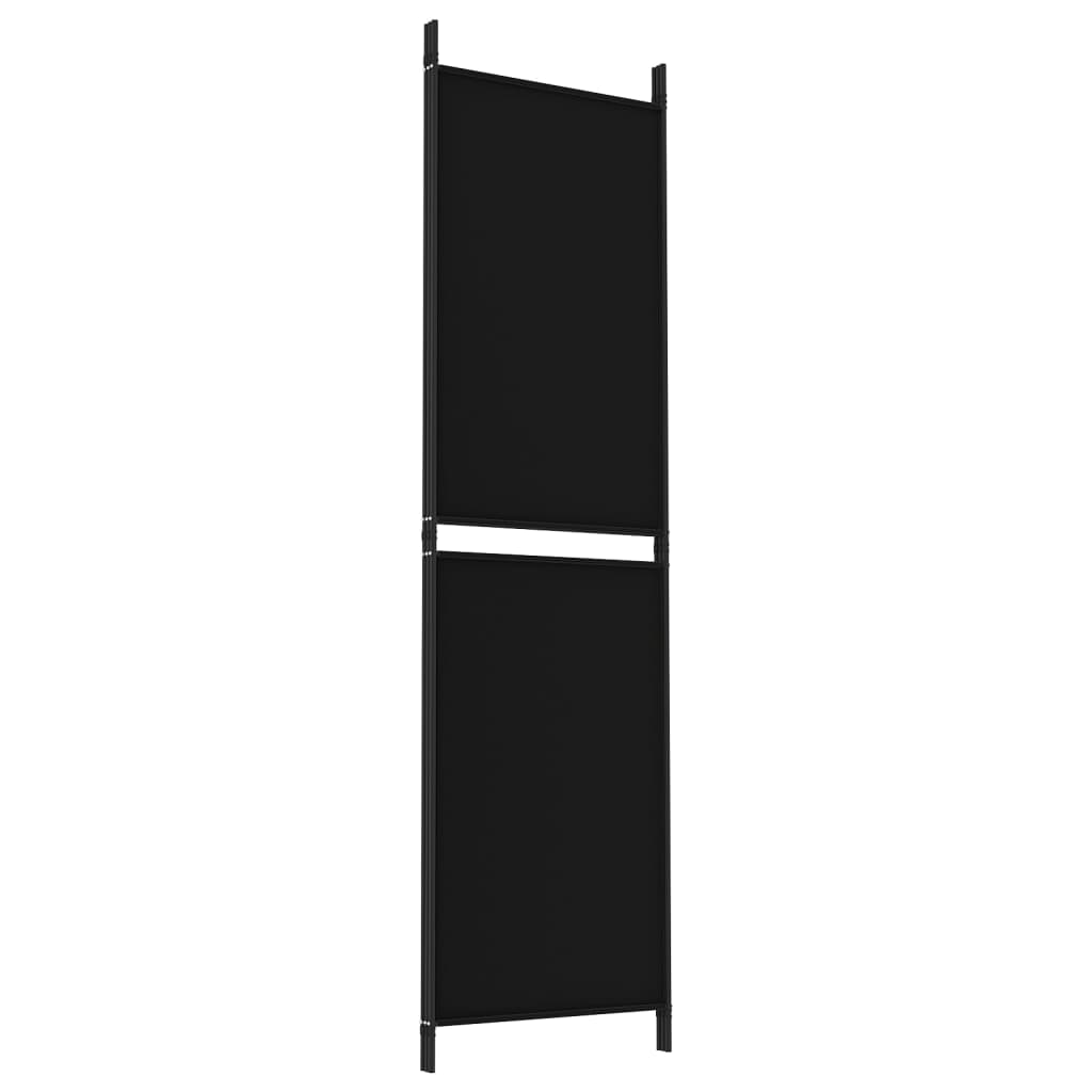 3-paneelinen Tilanjakaja musta 150x180 cm kangas - Sisustajankoti.fi