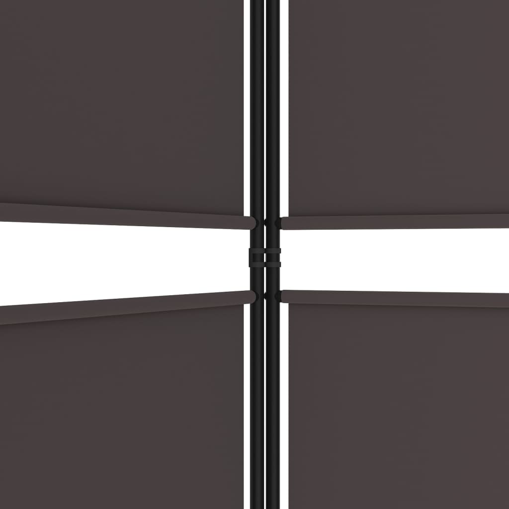 4-paneelinen Tilanjakaja ruskea 200x200 cm kangas - Sisustajankoti.fi