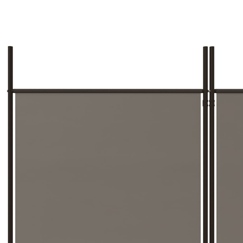 4-paneelinen Tilanjakaja antrasiitti 200x200 cm kangas - Sisustajankoti.fi