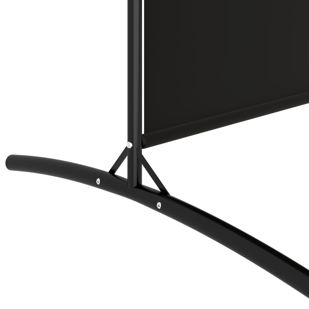 4-paneelinen Tilanjakaja musta 346x180 cm kangas - Sisustajankoti.fi
