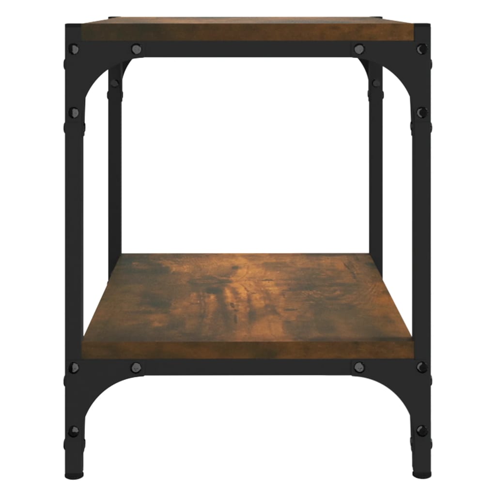 TV-taso savutammi 40x33x41 cm tekninen puu ja teräs - Sisustajankoti.fi