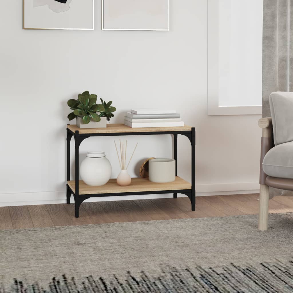 TV-taso Sonoma-tammi 60x33x41 cm tekninen puu ja teräs - Sisustajankoti.fi