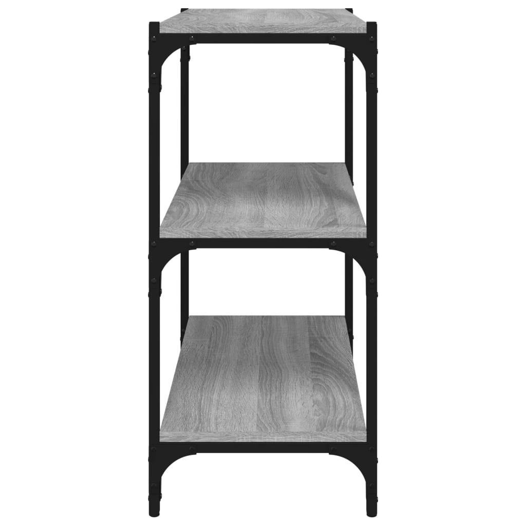 Kirjahylly harmaa Sonoma 60x33x70,5 cm tekninen puu ja teräs - Sisustajankoti.fi