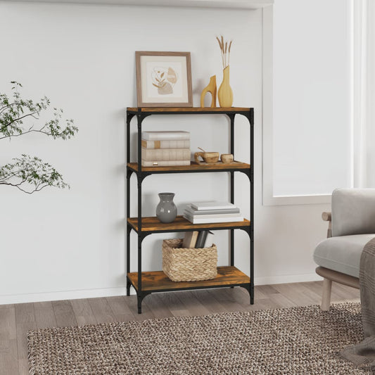Kirjahylly savutammi 60x33x100 cm tekninen puu - Sisustajankoti.fi