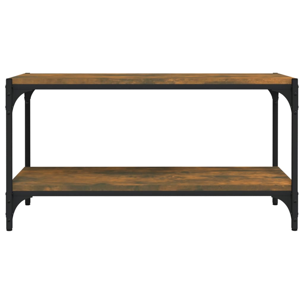 TV-taso savutammi 80x33x41 cm tekninen puu ja teräs - Sisustajankoti.fi