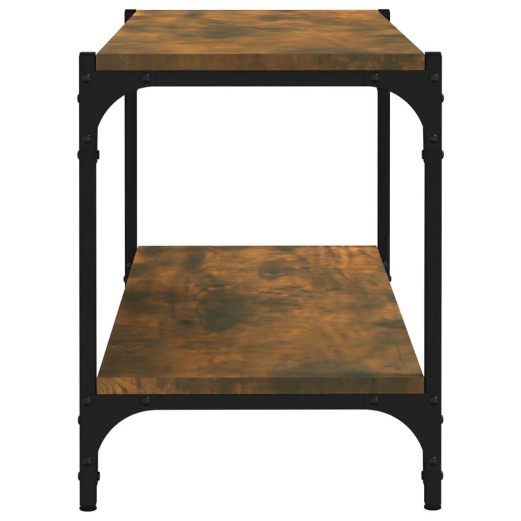 TV-taso savutammi 80x33x41 cm tekninen puu ja teräs - Sisustajankoti.fi