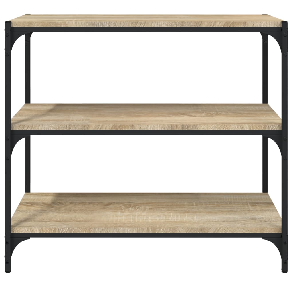 Kirjahylly Sonoma-tammi 80x33x70,5 cm tekninen puu ja teräs - Sisustajankoti.fi