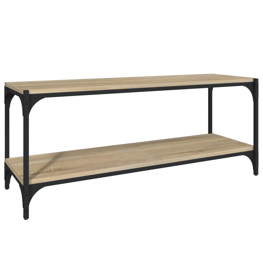 TV-taso Sonoma-tammi 100x33x41 cm tekninen puu ja teräs - Sisustajankoti.fi