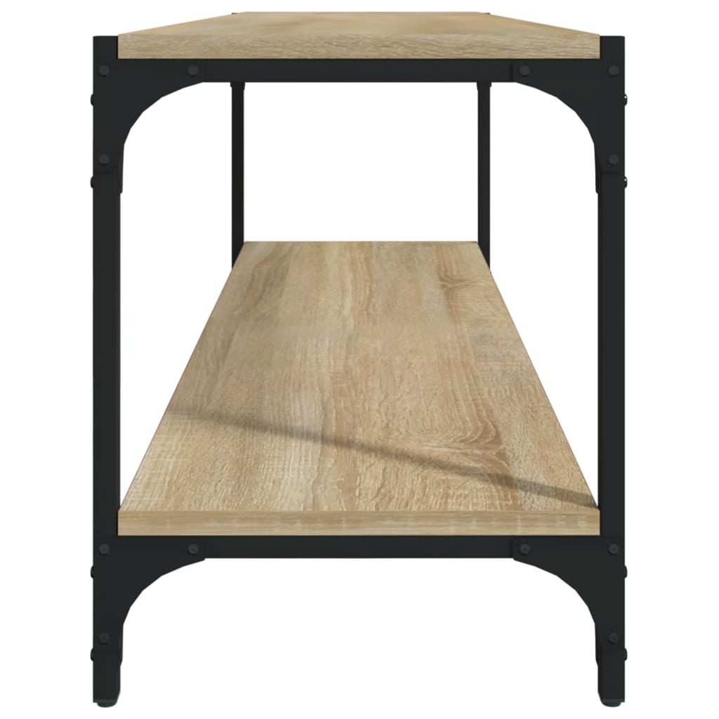 TV-taso Sonoma-tammi 100x33x41 cm tekninen puu ja teräs - Sisustajankoti.fi