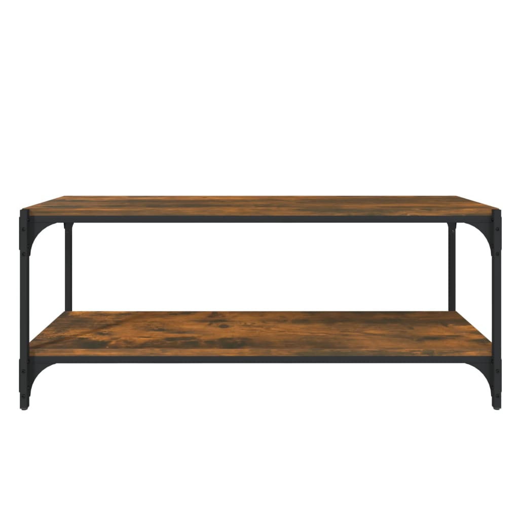 TV-taso savutammi 100x33x41 cm tekninen puu ja teräs - Sisustajankoti.fi
