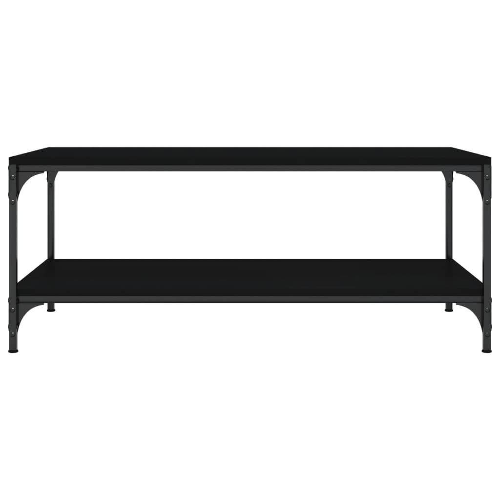 Sohvapöytä musta 80x50x40 cm tekninen puu - Sisustajankoti.fi