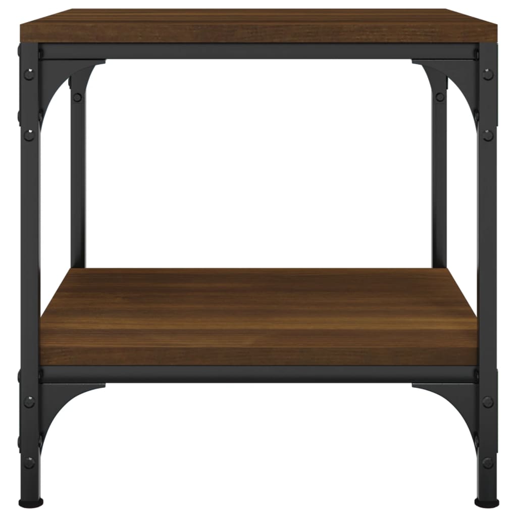 Sivupöytä ruskea tammi 40x40x40 cm tekninen puu - Sisustajankoti.fi