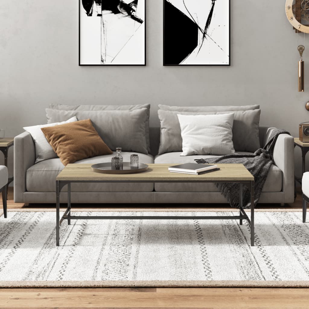 Sohvapöytä Sonoma-tammi 100x50x35 cm tekninen puu - Sisustajankoti.fi