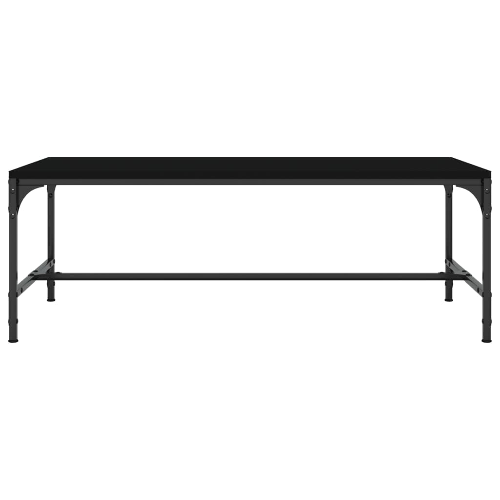 Sohvapöytä musta 80x50x35 cm tekninen puu - Sisustajankoti.fi